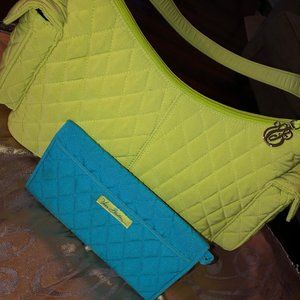 Vera Bradley Padded Purse and Wallet set